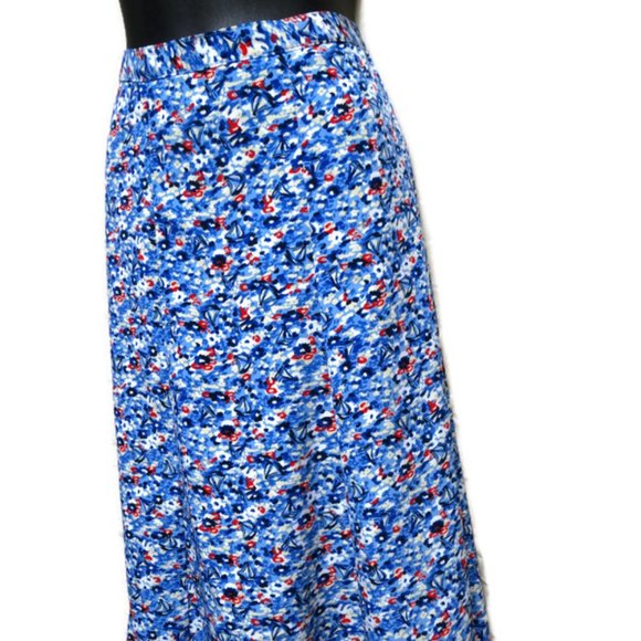 Cj Banks Multi Color Sailboat Print Pleated Skirt - Picture 4 of 9